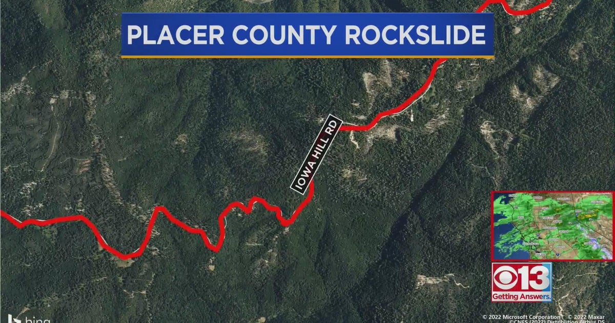 Rockslide cleared in Placer County CBS Sacramento