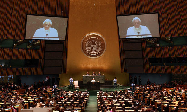 Pope Benedict XVI Visits The United Nations 