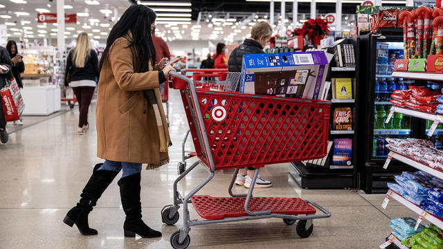 Shoppers At A Target On Black Friday 