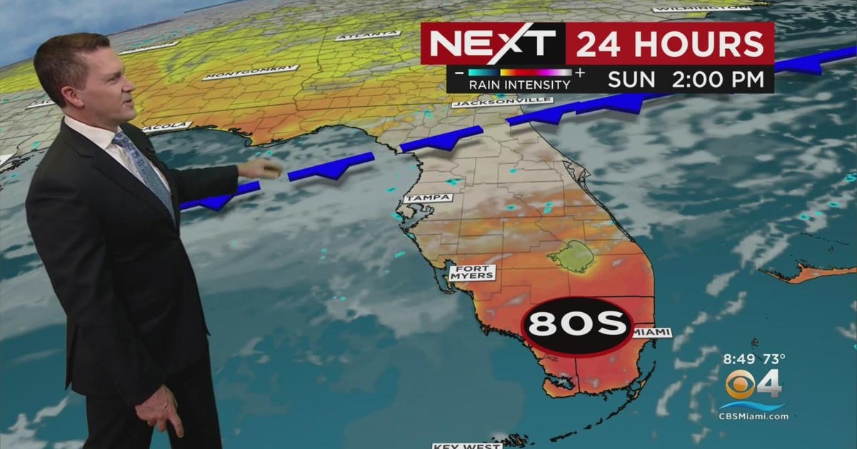 Weekend Forecast: Cool down ahead, possible showers - CBS Miami