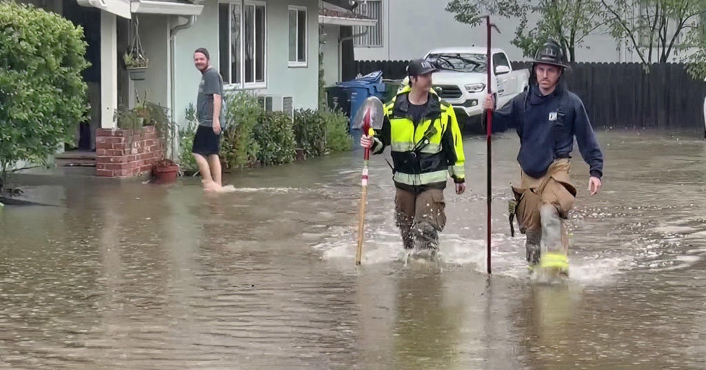 Atmospheric river Roads closed, streets flooded, creeks overflow