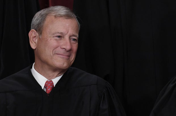 Chief Justice John Roberts poses for the official photo at the Supreme Court in Washington, D.C., on Oct. 7, 2022. 
