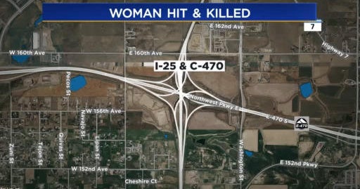 1 dead after getting hit by cars on Interstate 25 in Thornton - CBS ...