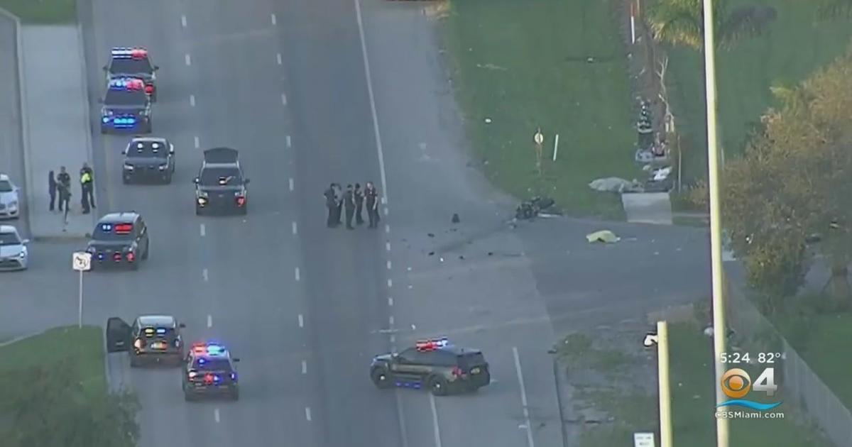 Deadly Motorcycle Crash Under Investigation In Davie Cbs Miami 4407