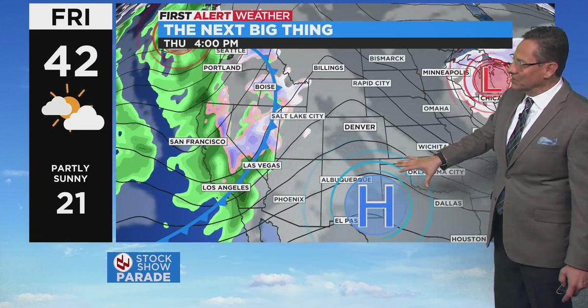 Snow melting with strong mountain winds CBS Colorado