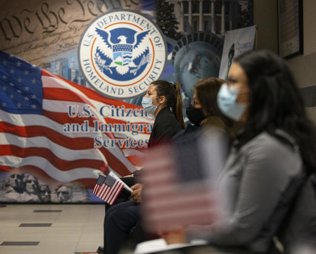 Immigrants Sworn In As U.S. Citizens In New York City 