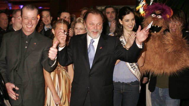 VH1 Save the Music Benefit: Miss Universe 2005 and "Avenue Q" Trekkie Monster at Dave and Buster's - April 3, 2006 