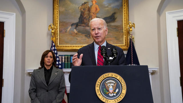 U.S. President Biden speaks about the U.S.-Mexico border during remarks at the White House in Washington 
