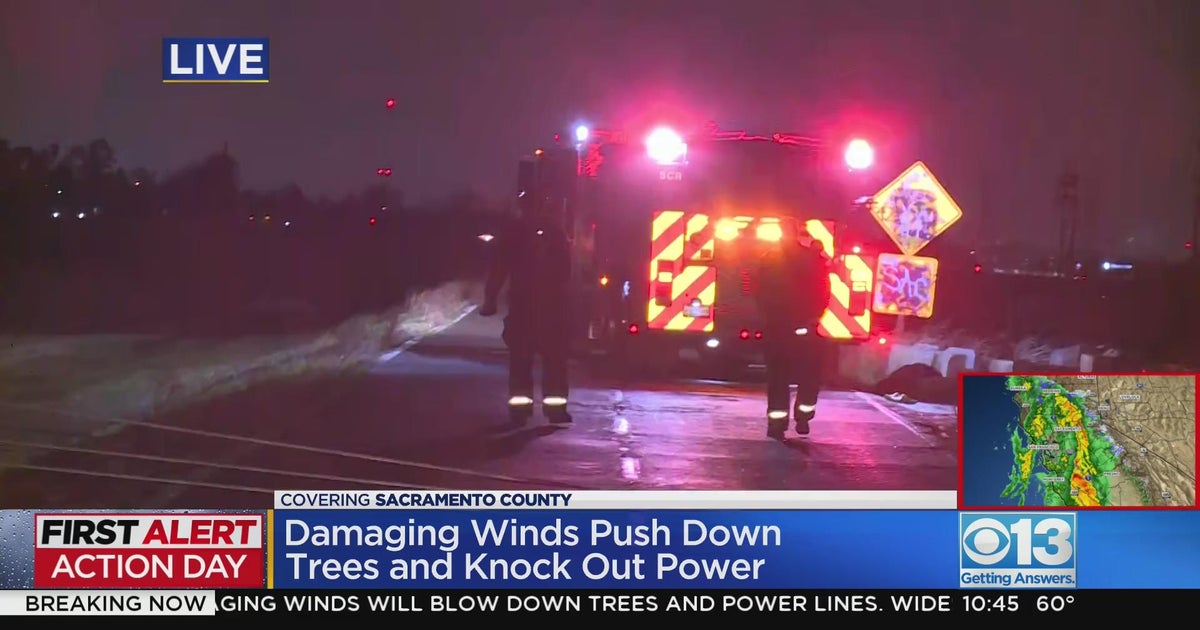 Damaging winds push down trees, knock out power in Sacramento County