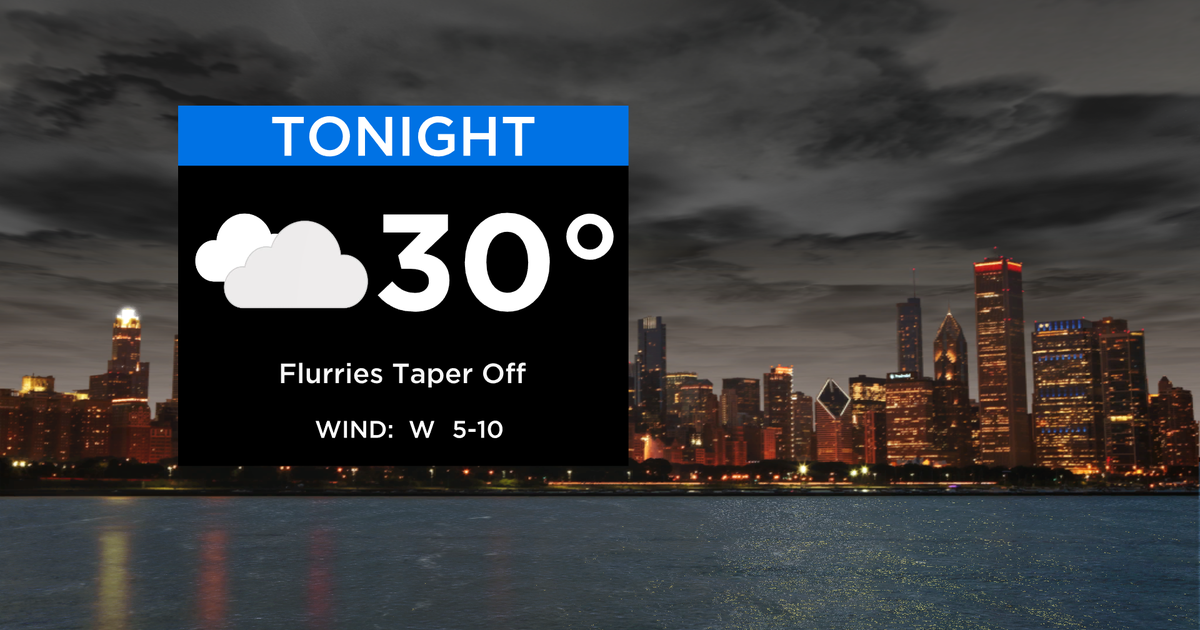 Chicago First Alert Weather: Snow showers taper off - CBS Chicago