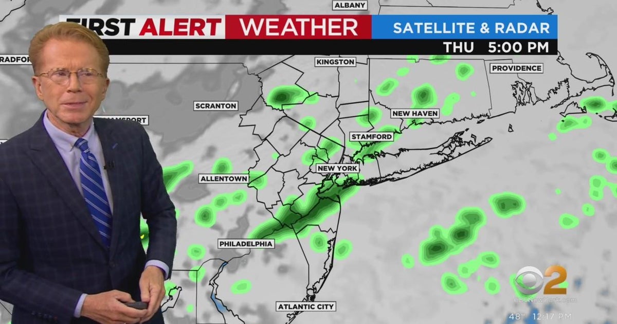 First Alert Weather: Stray afternoon showers - CBS New York