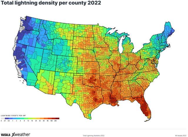 Michigan dropped 8 spots in the ranking of total lightning by state in 2022  - CBS Detroit