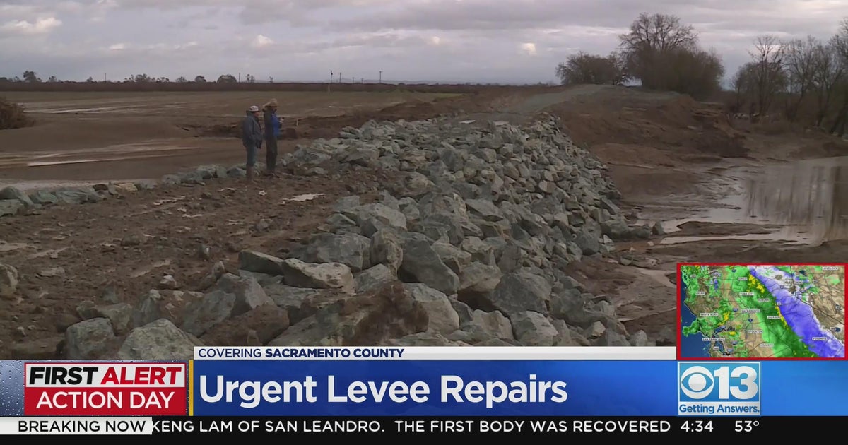 Urgent repairs being made to damaged levees in Sacramento County