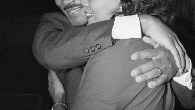 Dr. Martin Luther King, Jr. Hugs Wife, Coretta 