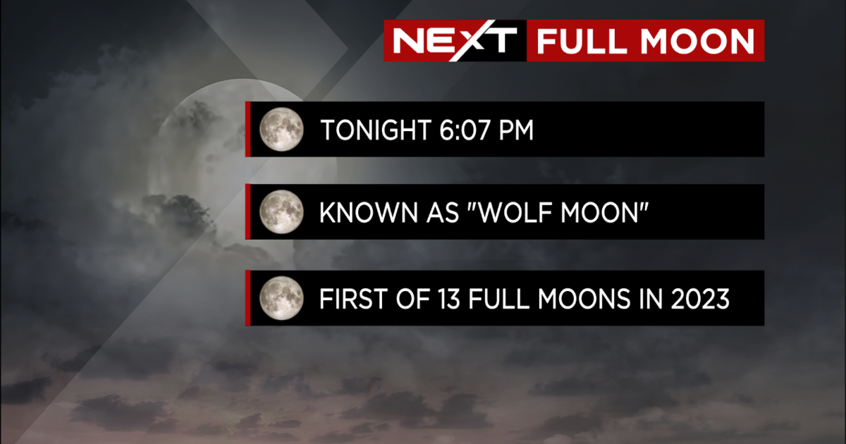 Look to the sky and howl at Friday's "Wolf Moon" CBS Miami