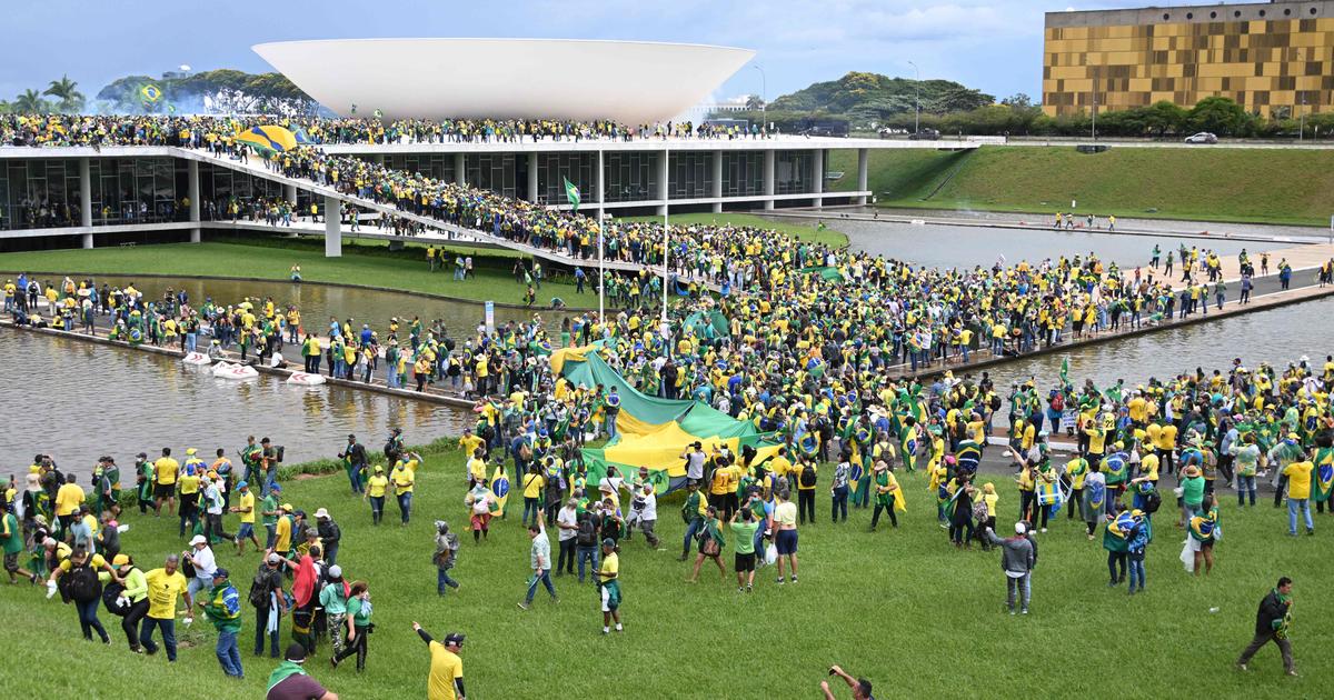 Supporters of Brazil’s Bolsonaro storm Congress in capital