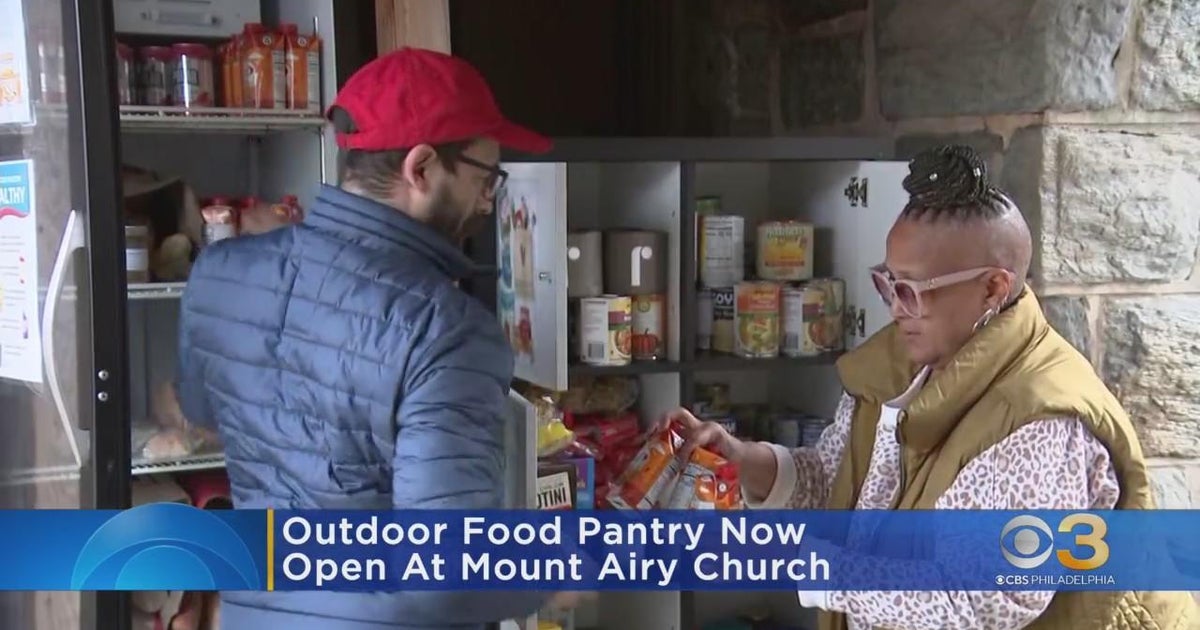 Outdoor food pantry now open at Mount Airy church CBS Philadelphia