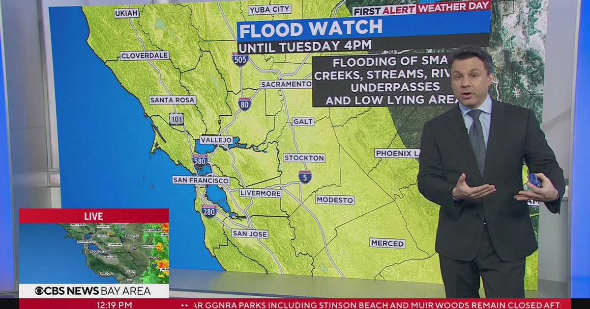 First Alert Weather Monday Afternoon Forecast - CBS San Francisco