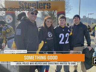 Boy gets to watch Steelers game wearing signed jersey after