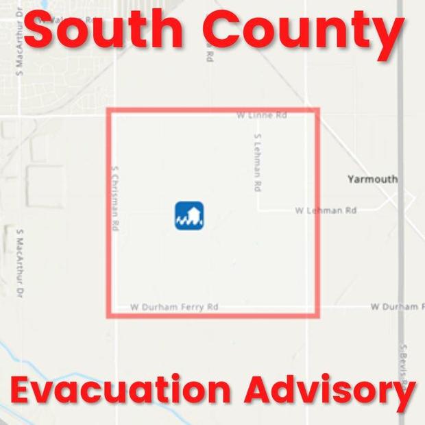 evacuation advisory in effect 