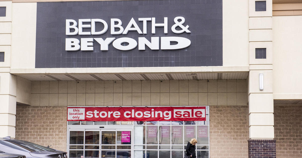 Bed Bath & Beyond sales dive 33; store closure plan 'on track' CBS