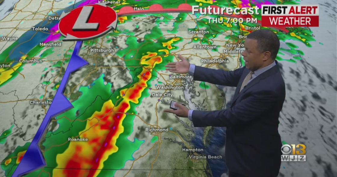 Maryland Weather A weak storm moves across Maryland CBS Baltimore