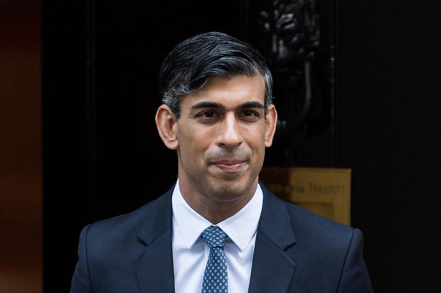 Rishi Sunak Departs Downing Street for PMQs in London 