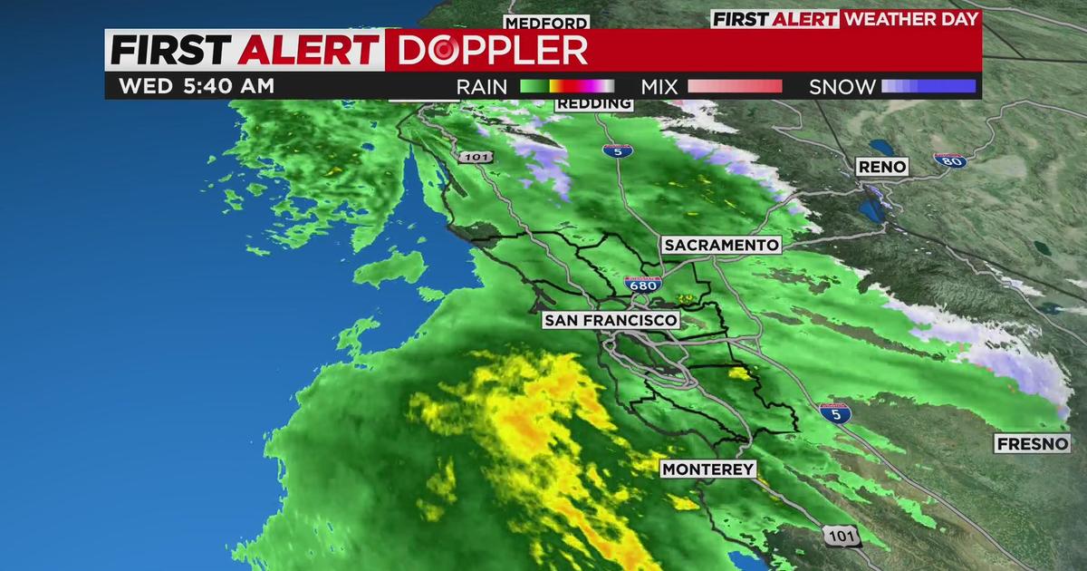 First Alert Weather Day forecast for Wednesday morning - CBS San Francisco