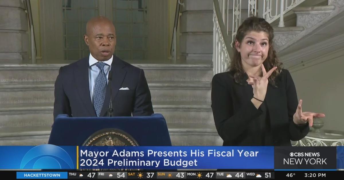 Mayor Adams presents Fiscal Year 2024 preliminary budget CBS New York