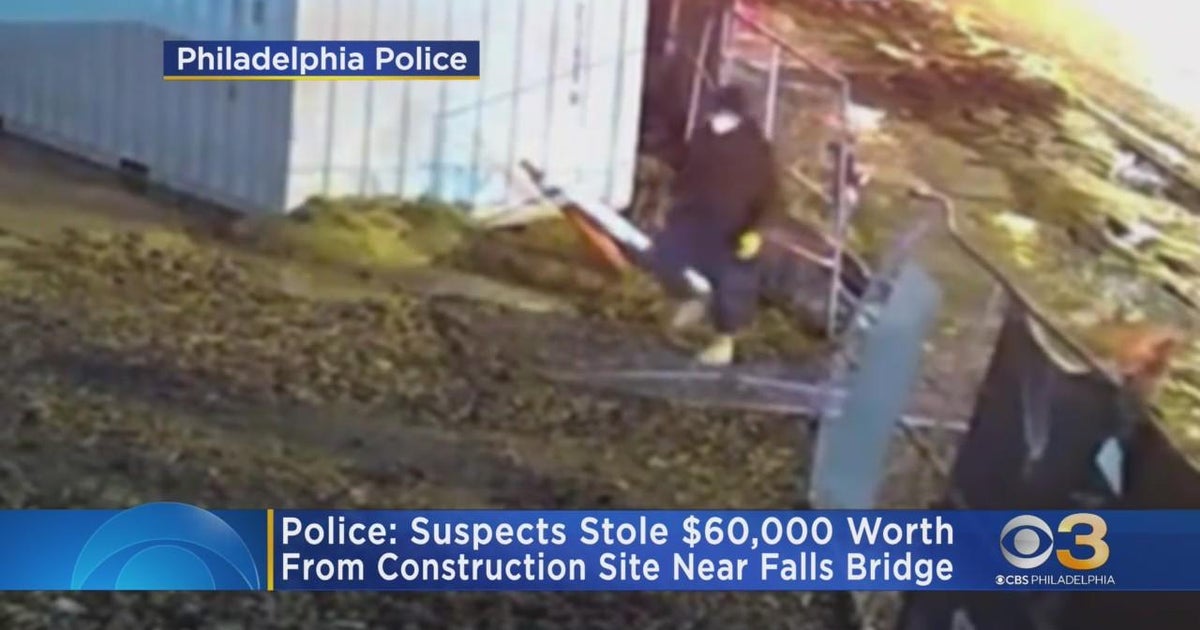 Police search for suspects in theft from construction site - CBS ...