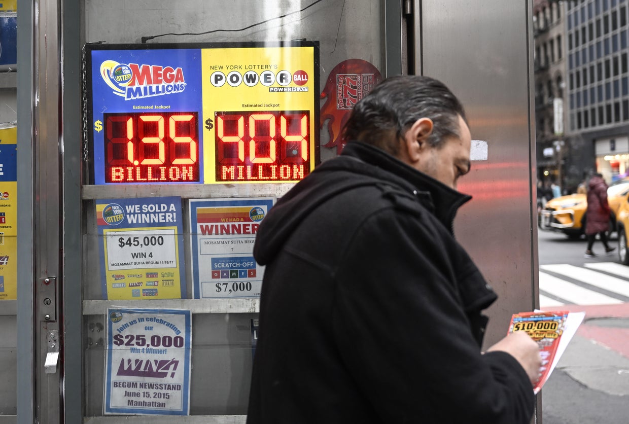 Winning numbers for Mega Millions $1.35 billion jackpot announced - CBS ...