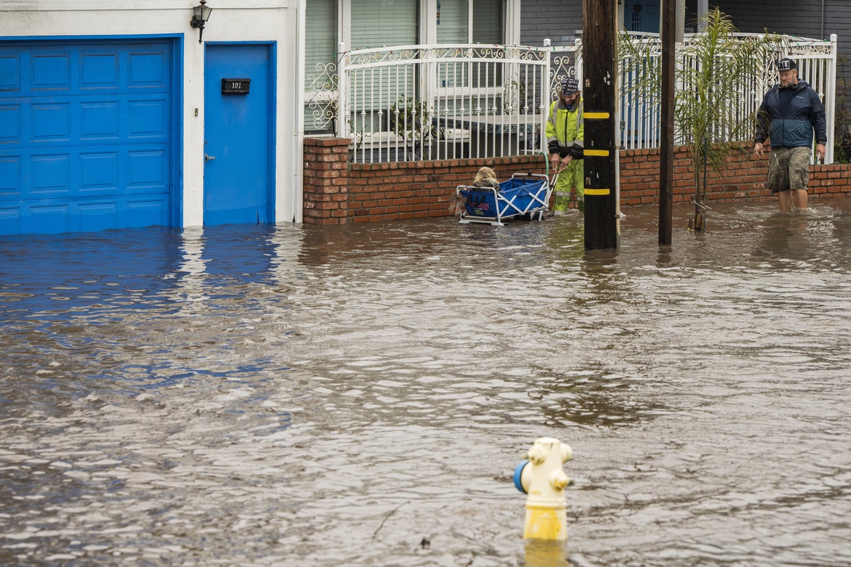 California pummeled by heavy rain amid another round of storms - CBS News