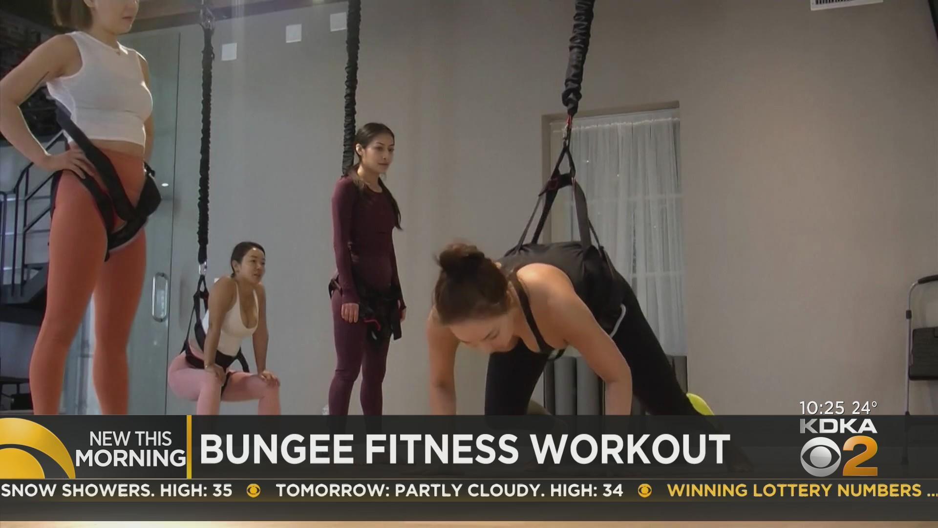 Bungee fitness becoming next popular exercise craze - CBS News