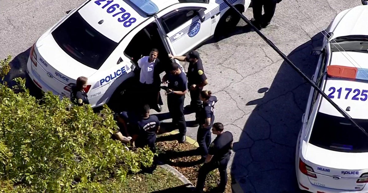 Guy arrested immediately after photographs fired, motor vehicle crashes as a result of fence in Miami