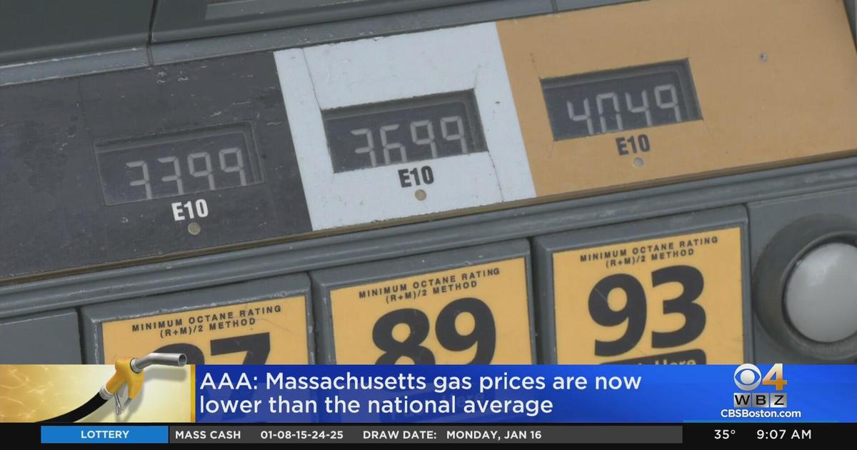 Gas prices in Massachusetts now lower than national average