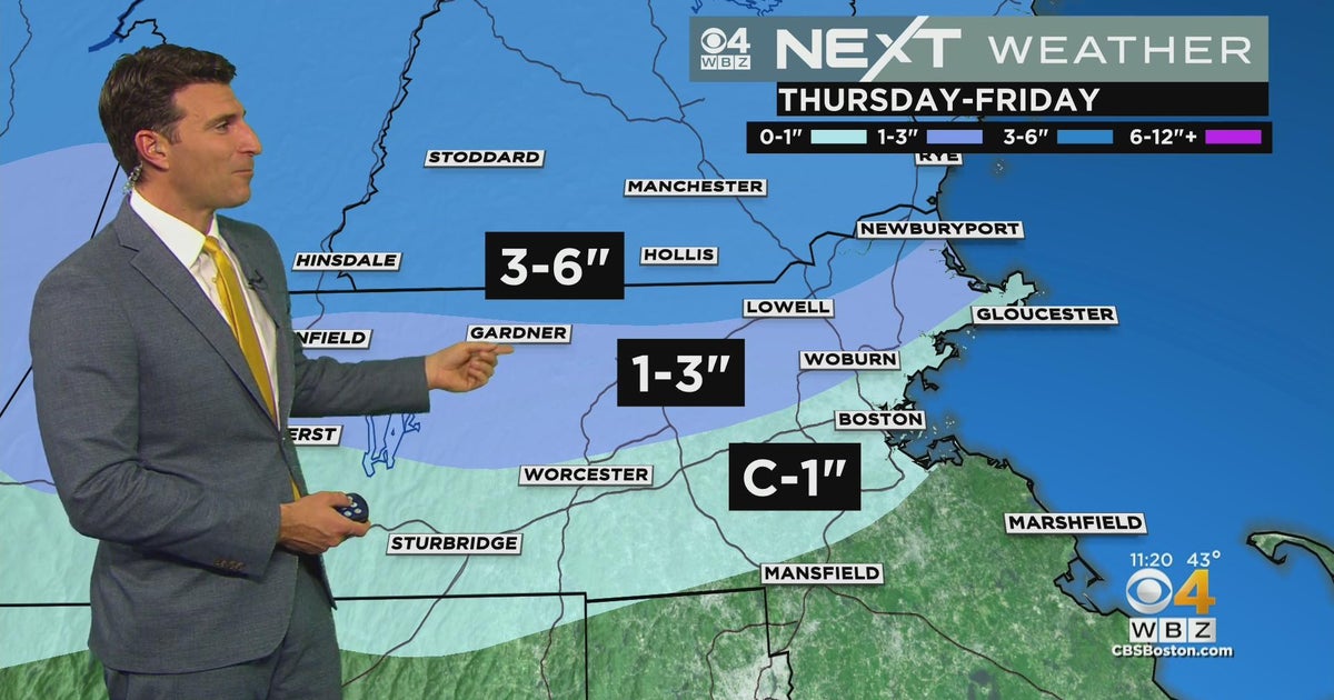 Next Weather: WBZ Forecast - CBS Boston