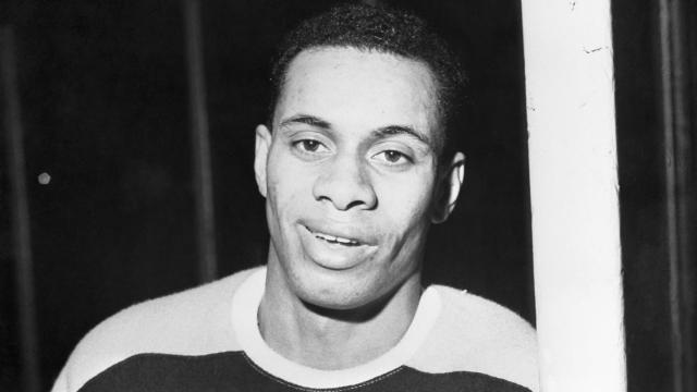 First Black Player in National Hockey League 