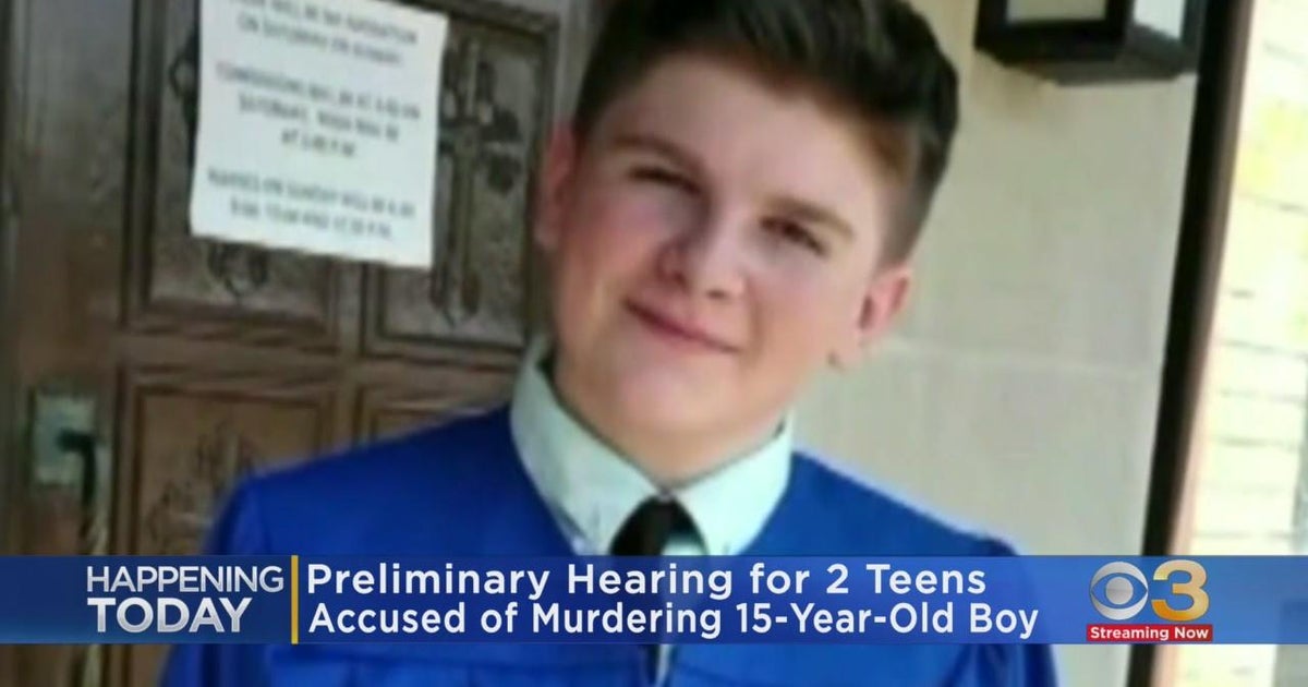 Court hearing today for 2 teens charged in death of 15-year-old - CBS ...