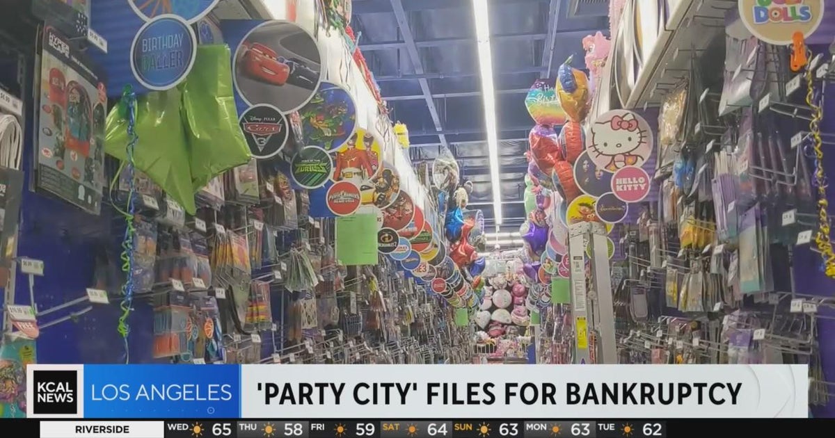 Party city files for bankruptcy cbs los angeles