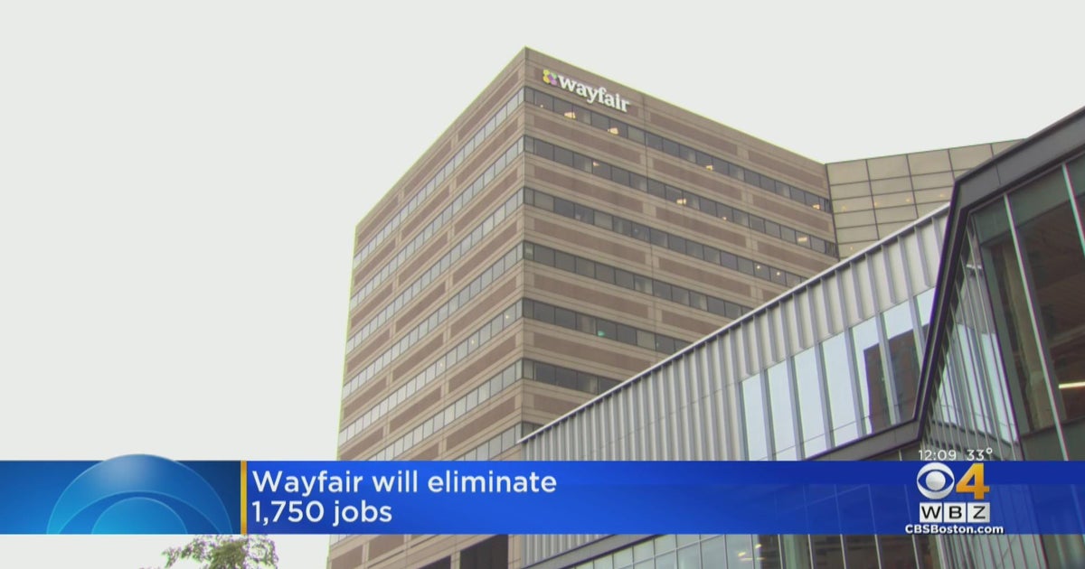 Wayfair will eliminate 1,750 jobs - CBS Boston