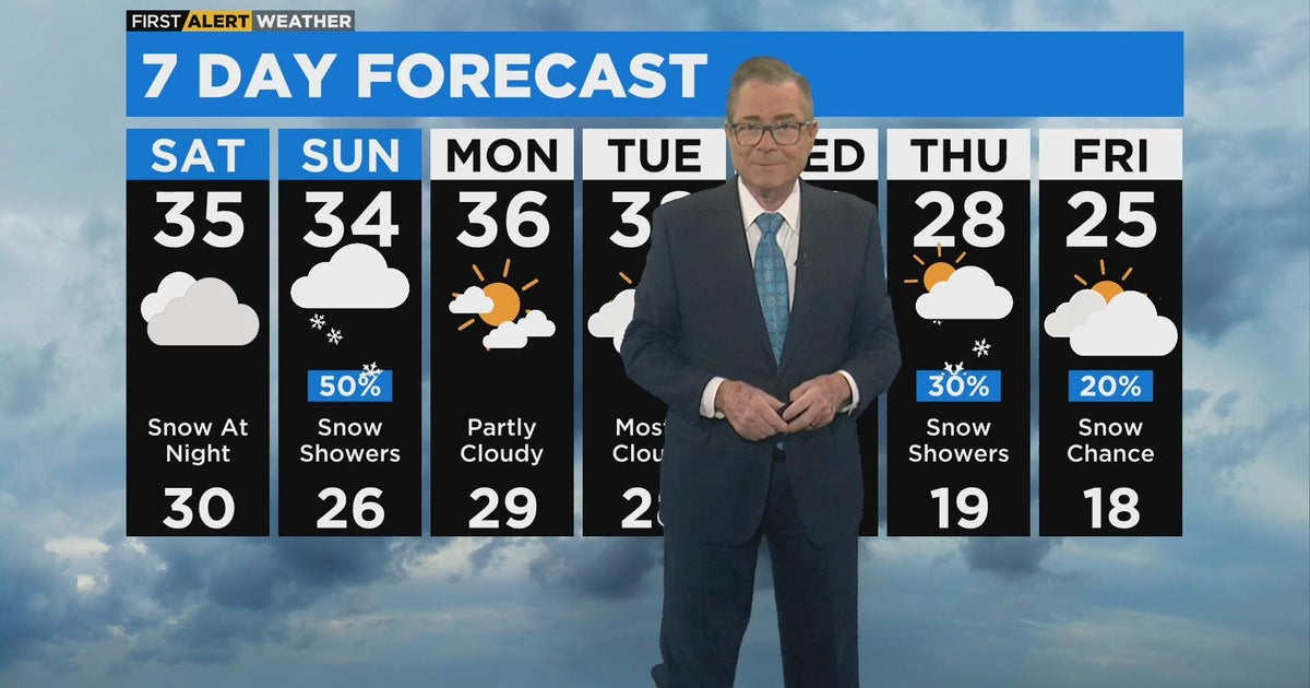 First Alert Weather Snow accumulation by tonight CBS Chicago