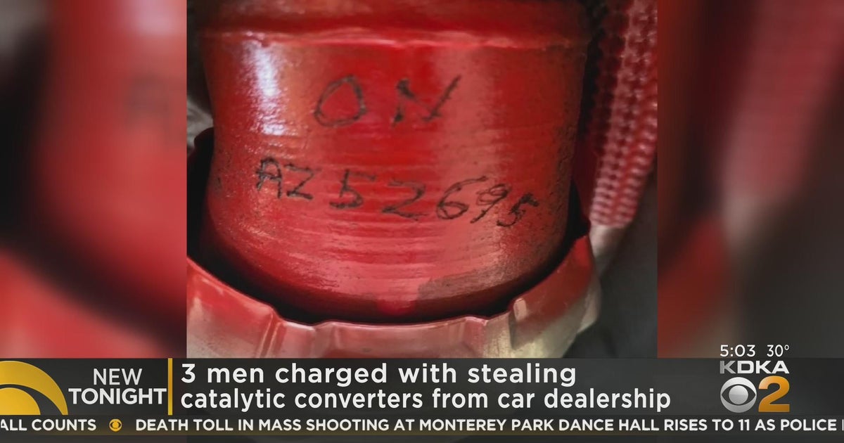 3 charged in catalytic converter theft ring - CBS Pittsburgh