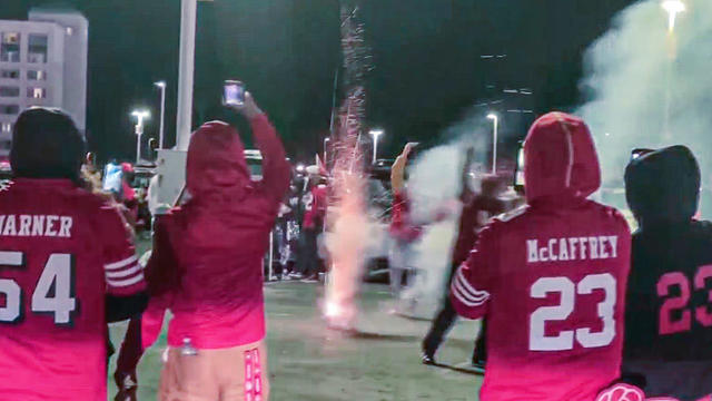 Fans Celebrate at Levi's Stadium 