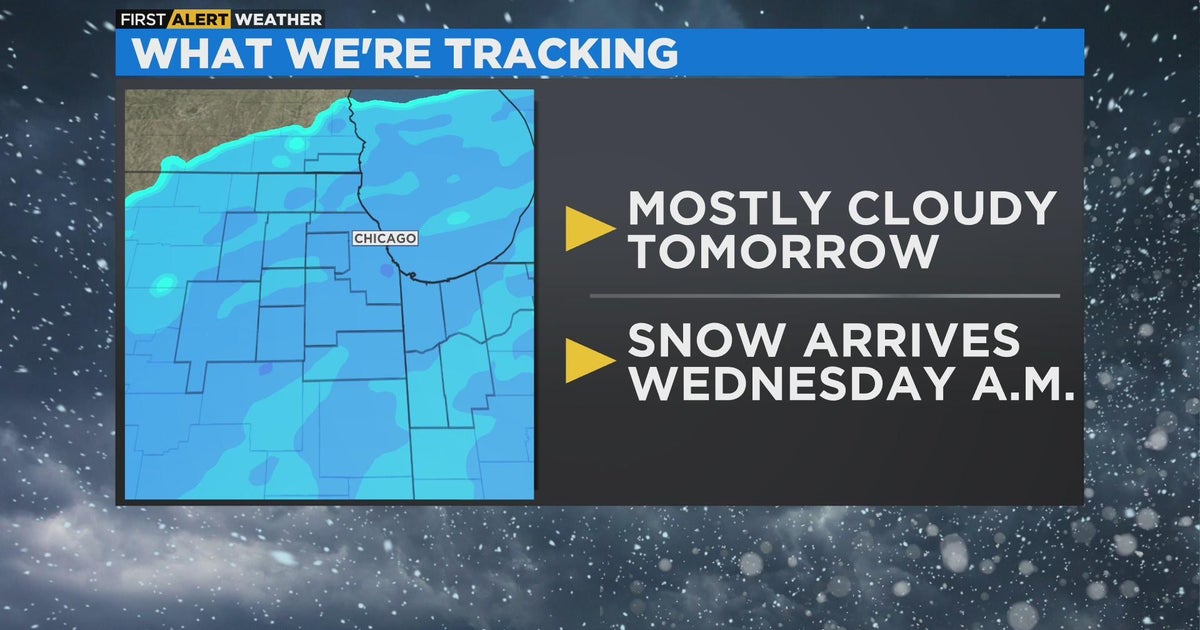 Chicago First Alert Weather: Snow arrives Wednesday morning - CBS Chicago