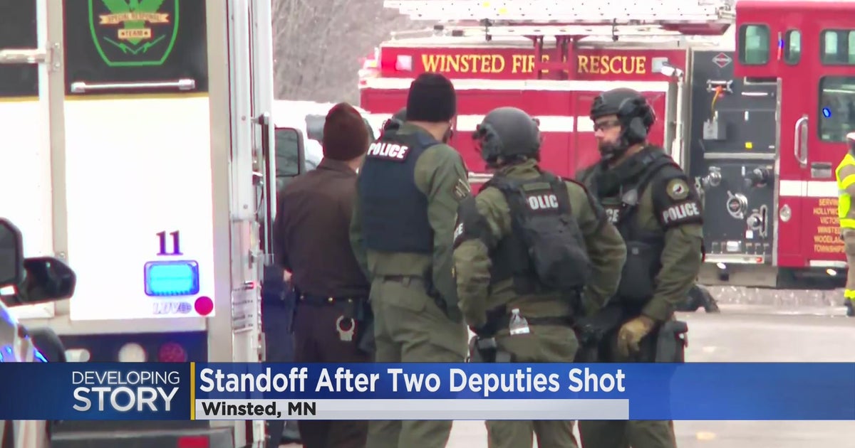 Standoff after two deputies shot in Winsted CBS Minnesota
