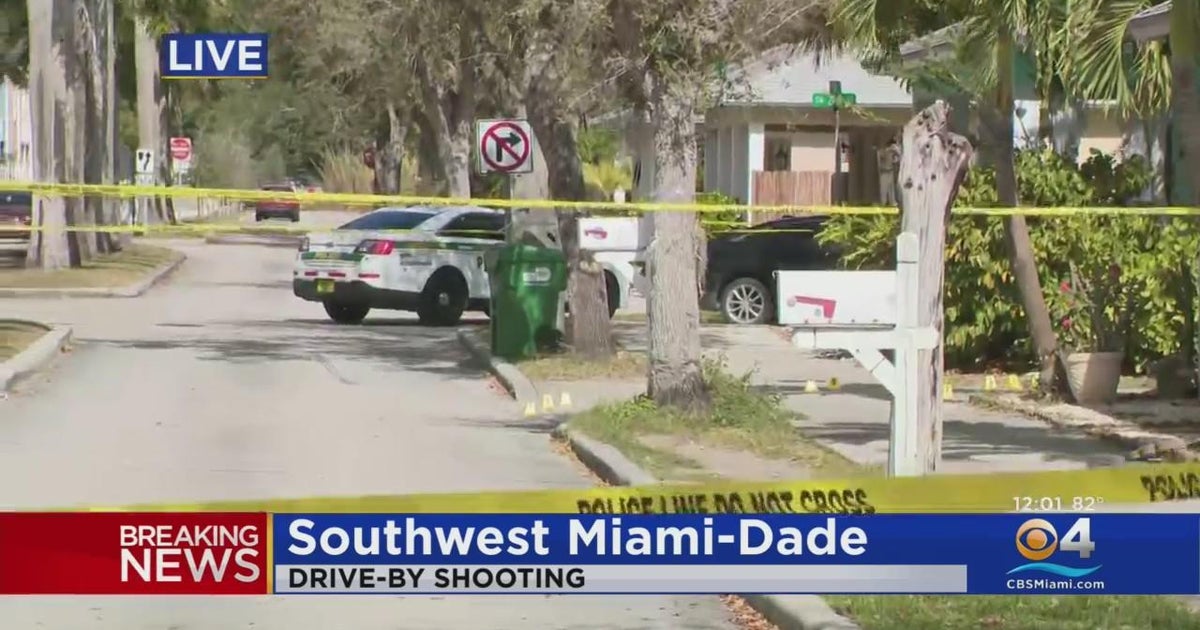 Two men shot in SW Miami-Dade drive-by - CBS Miami