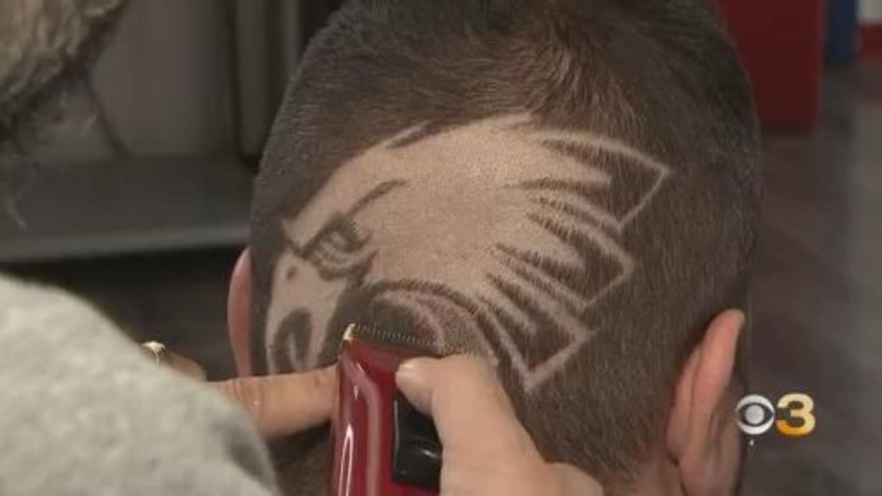 Montgomery County barber helping Eagles fans fly in style - CBS Philadelphia