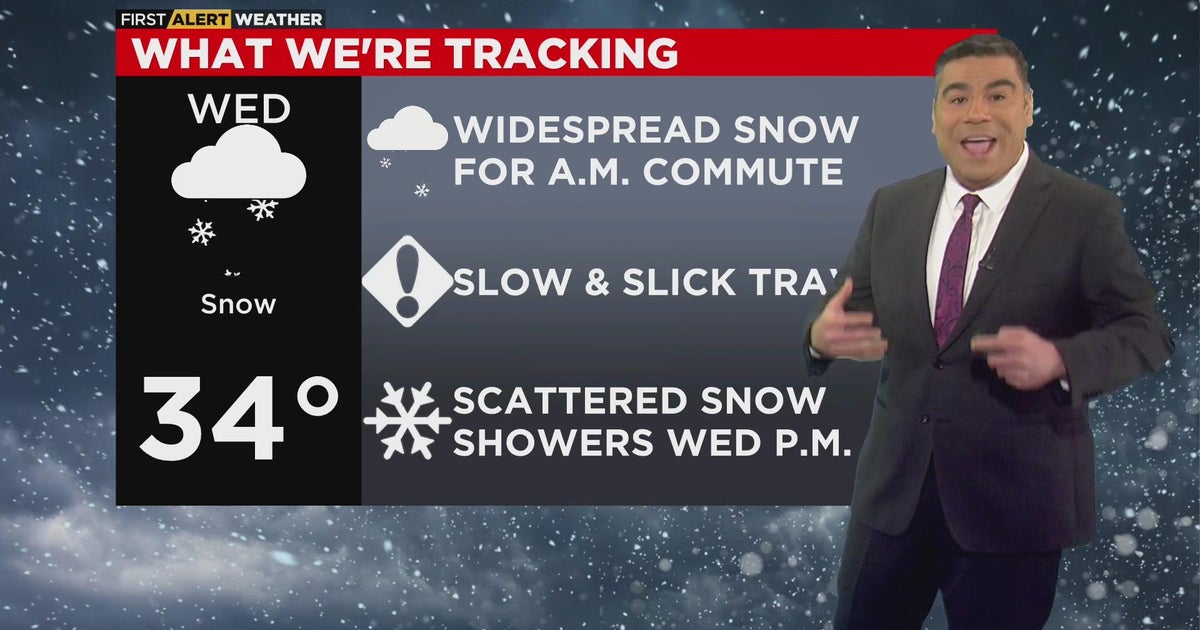 Chicago First Alert Weather: Widespread snow Wednesday morning - CBS ...