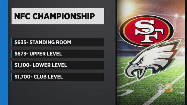 Ticket prices soar for Eagles-49ers NFC championship game - CBS