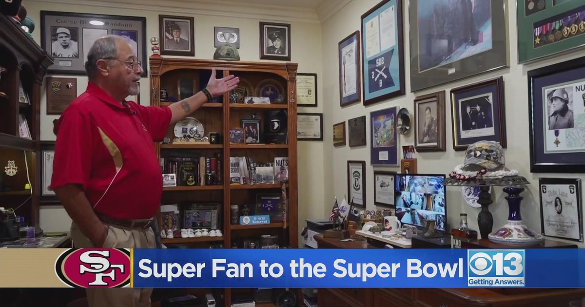 Local 49ers super fan going to the Super Bowl